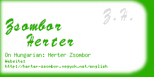 zsombor herter business card